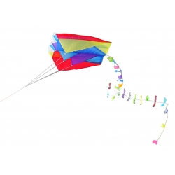 1 Colourful Parafoil Pocket Kite + Long Tail